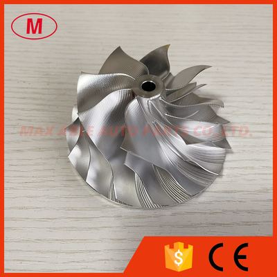 GT35 forward 68.00/85.00mm 8+8 blades Point Milling Snake Curve Turbocharger aluminum 2618/Billet compressor wheel