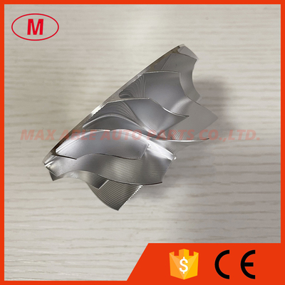 GT35 forward 68.00/85.00mm 8+8 blades Point Milling Snake Curve Turbocharger aluminum 2618/Billet compressor wheel