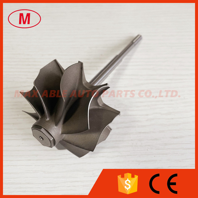 GT3584RS 9 blades 62.35/68.00mm ball bearing turbine shaft/turbo wheel /turbine shaft&wheel