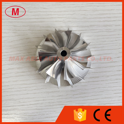TA34 Forward410299-0004 53.56/68.90mm 7+7 blades high performance Turbocharger milling/billet compressor wheel