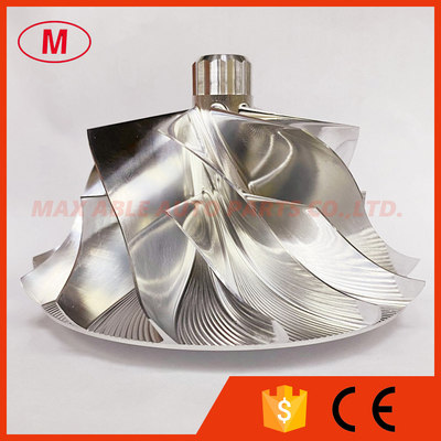 S400 76.00/107.00mm 7+7 blades turbo milling/Aluminum 2618/billet compressor wheel 
