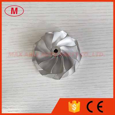 TD04 reverse 54.28/67.40mm 9+0 Blades point milling snake curve turbo aluminum 2618/Milling/billet compressor wheel