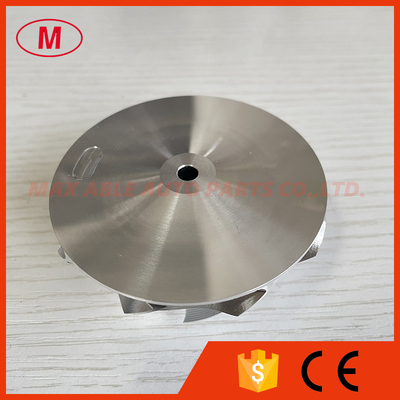 TD04 reverse 54.28/67.40mm 9+0 Blades point milling snake curve turbo aluminum 2618/Milling/billet compressor wheel