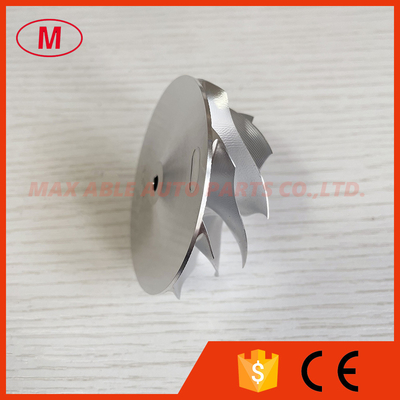 TD04 reverse 54.28/67.40mm 9+0 Blades point milling snake curve turbo aluminum 2618/Milling/billet compressor wheel