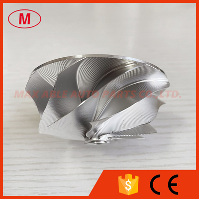 TD04 reverse 54.28/67.40mm 9+0 Blades point milling snake curve turbo aluminum 2618/Milling/billet compressor wheel