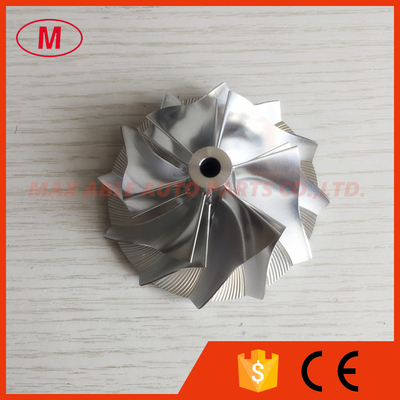K16 reverse 49.50/67.00mm 6+6 blades turbo milling/aluminum 2618/billet compressor wheel for BMW N55 upgrade