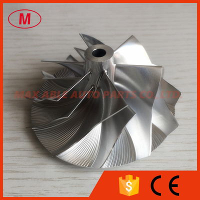 K16 reverse 49.50/67.00mm 6+6 blades turbo milling/aluminum 2618/billet compressor wheel for BMW N55 upgrade