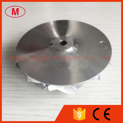 K16 57.00/71.00mm 7+7 blades high performance turbo billet/milling/aluminum 2618 compressor wheel