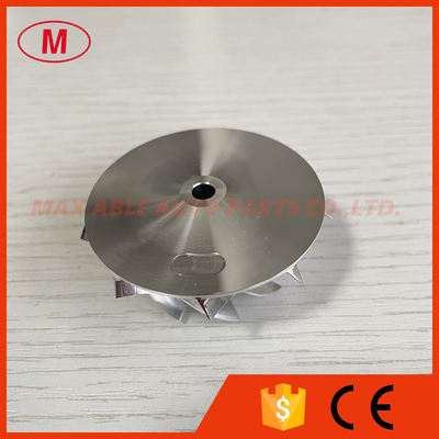 TF035 13T/TF035HL-13TK3-4.0 38.35/51.00mm 9+0 blades Performance billet compressor wheel for 49135-03802/ME194015 4M42T