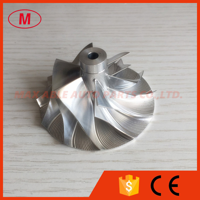 RHB5 45.50/65.00mm 6+6 blades turbo aluminum 2618/milling/billet compressor wheel for VF10 Upgrade