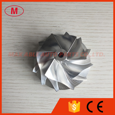 T04E 56.48/74.99mm 442476-0014 6+6 blades high performance turbo milling/aluminum 2618/billet compressor wheel