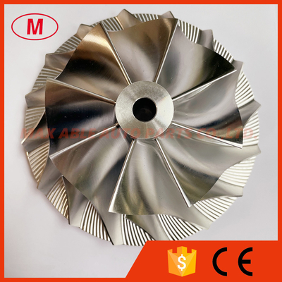 HX82 3593926 100.00/152.04mm 8+8 blades Turbo milling/aluminum 2618 /billet compressor wheel