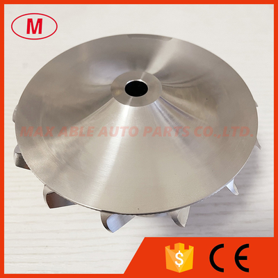 S400 76.00/107.00mm 7+7 blades turbo milling/Aluminum 2618/billet compressor wheel