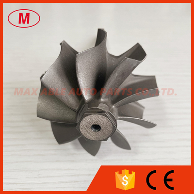 GT3584RS reverse 9 blades 62.35/68.00mm ball bearing turbine shaft/turbo wheel /turbine shaft&wheel