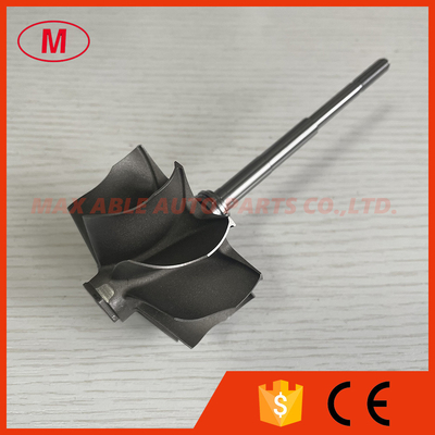 GT3584RS reverse 9 blades 62.35/68.00mm ball bearing turbine shaft/turbo wheel /turbine shaft&wheel