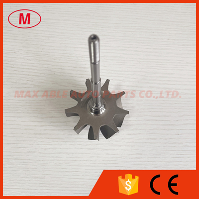 GT3584RS reverse 9 blades 62.35/68.00mm ball bearing turbine shaft/turbo wheel /turbine shaft&wheel