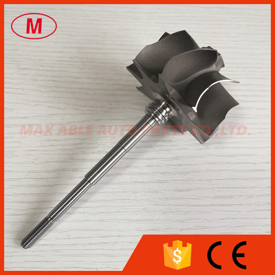 GT3584RS reverse 9 blades 62.35/68.00mm ball bearing turbine shaft/turbo wheel /turbine shaft&wheel