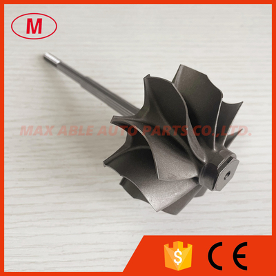 GT3584RS reverse 9 blades 62.35/68.00mm ball bearing turbine shaft/turbo wheel /turbine shaft&wheel