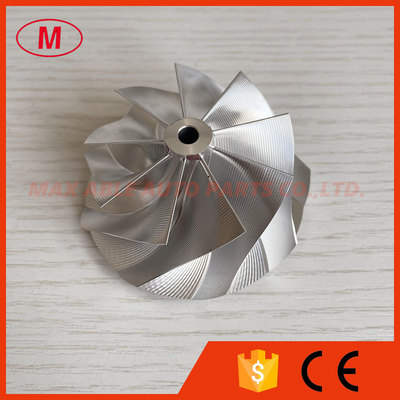 55.00/68.00mm reverse 9+0 blades point milling turbocharger milling/aluminum 2618/billet compressor wheel