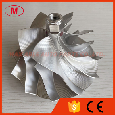 S400 76.20/105.84mm 6+6 blades Point Milling_Inverse Curve, Performance Design Bullet Head turbo billet compressor wheel