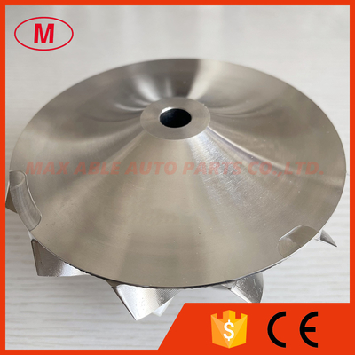 S400 76.20/105.84mm 6+6 blades Point Milling_Inverse Curve, Performance Design Bullet Head turbo billet compressor wheel