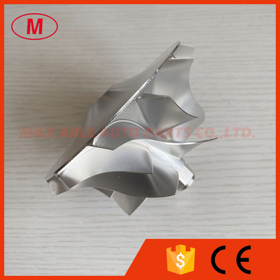 S400 76.20/105.84mm 6+6 blades Point Milling_Inverse Curve, Performance Design Bullet Head turbo billet compressor wheel