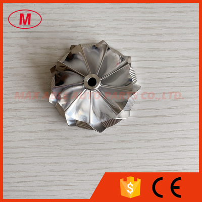 K16 51.03/61.98mm 9+0 blades high performance turbo aluminum 2618/milling/ billet compressor wheel for turbo