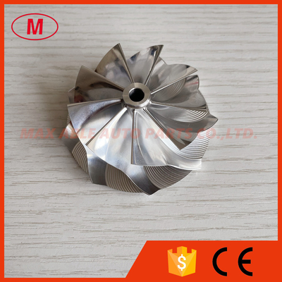 K16 51.03/61.98mm 9+0 blades high performance turbo aluminum 2618/milling/ billet compressor wheel for turbo