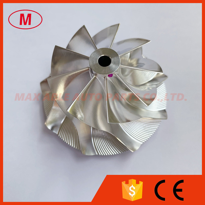 GT15-25 47.00/61.98mm 9+0 blades Turbo milling/aluminum 2618/billet compressor wheel