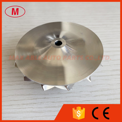 GT15-25 47.00/61.98mm 7+7 blades Point milling ,high performance,air curve Turbo milling/billet compressor wheel