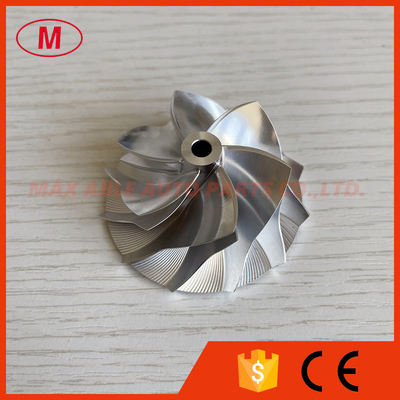 RHF3 reverse 39.50/51.00mm 6+6blades LEP Style Performance Design Turbo milling/aluminum 2618/billet compressor wheel