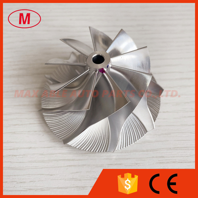 K16 reverse 49.55/67.00mm 9+0blades high performance turbo milling/aluminum 2618/billet compressor wheel