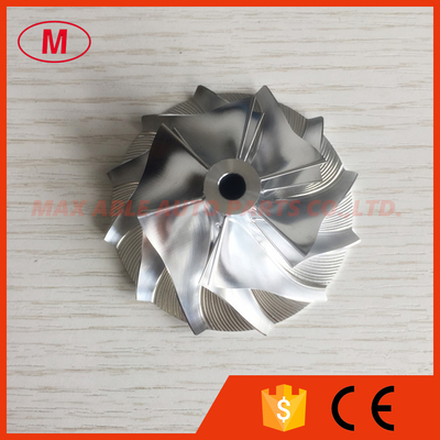 K16 5324-123-2006 40.50/60.50mm 6+6 blades turbo milling/aluminum 2618/billet compressor wheel for 5316-988-6735/6736