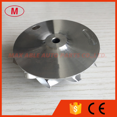 K16 5324-123-2206 high performance 49.62/61.98mm 6+6 blades milling/aluminum 2618/billet compressor wheel