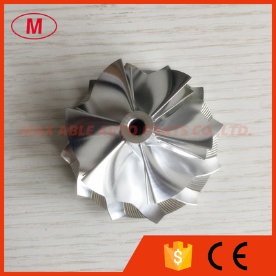 K16 5324-123-2206 49.62/61.98mm 6+6 blades performance milling/aluminum 2618/billet compressor wheel for TTRS