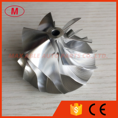 K16 5324-123-2206 49.62/61.98mm 6+6 blades performance milling/aluminum 2618/billet compressor wheel for TTRS