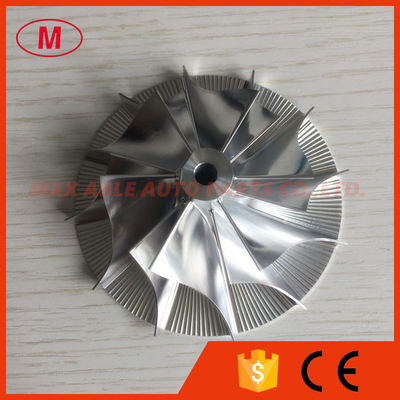 K16 5324-123-2206 upgrade 51.34/76.69mm 6+6 blades turbo milling/aluminum 2618/billet compressor wheel