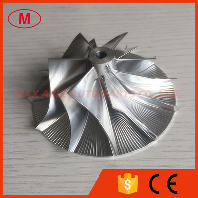 K16 5324-123-2206 upgrade 51.34/76.69mm 6+6 blades turbo milling/aluminum 2618/billet compressor wheel