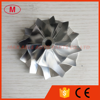 K23 5223-123-2005 53.50/80.00mm 6+6 blades high performance milling/aluminum 2618/billet compressor wheel