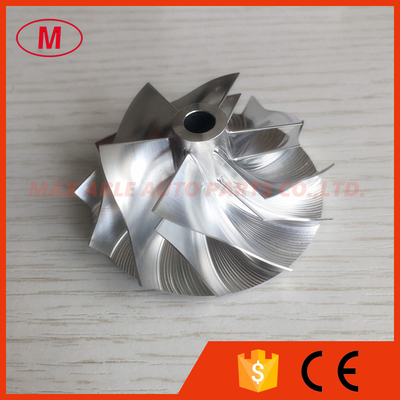 TB25 431350-0015 39.79/51.37mm 6+6 blades turbo milling/aluminum 2618/billet compressor wheel for 452022/452038/452039
