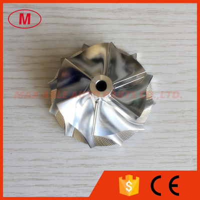 TD04HL 18T 45.01/56.02mm 6+6 blades 49189-43800 Turbocharger milling/aluminum 2618/billet compressor wheel