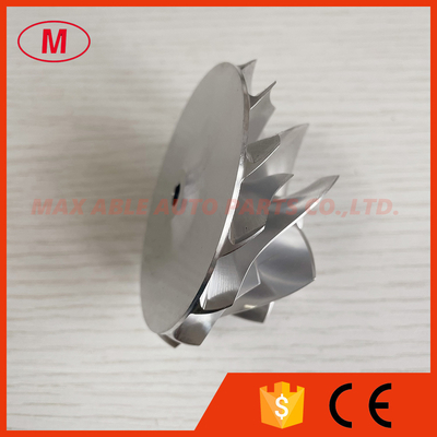 G30-770 57.52/71.40mm 7+7blades LEP Style Performance milling/aluminum 2618/billet compressor wheel for 880693-5002S