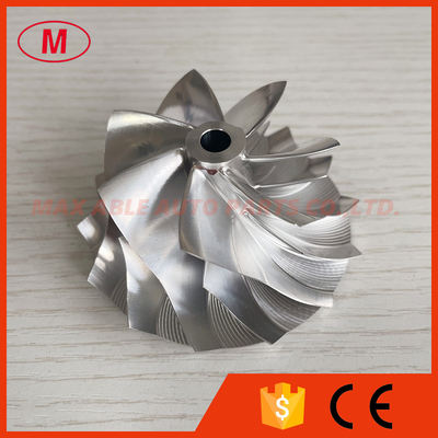 TD05H 20G 49179-43400 52.56/68.01mm 7+7 blades high performance LEP style turbo aluminum 2618/billet compressor wheel