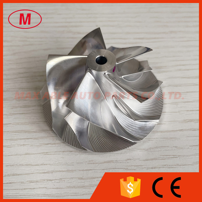 TD04 forward 51.57/65.00mm 5+5 Blades turbo aluminum 2618/Milling/billet compressor wheel