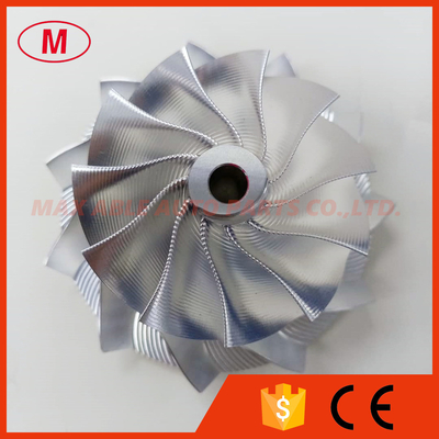 K27 11+0 blades 58.00/76.13mm point Milling Snake Curve,Twisted Blade design turbo milling/billet compressor wheel