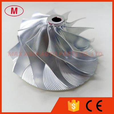 K27 11+0 blades 58.00/76.13mm point Milling Snake Curve,Twisted Blade design turbo milling/billet compressor wheel
