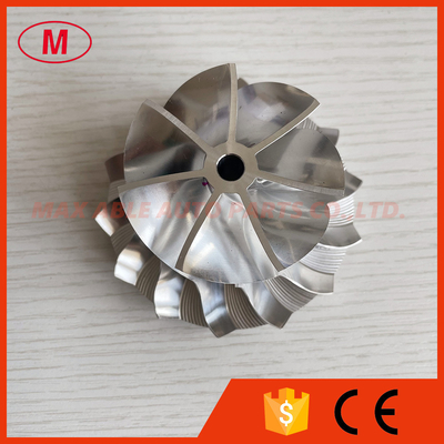 K27 5327-123-2400 58.70/82.00mm 7+7 blades performance turbo milling/aluminum 2618/billet compressor wheel