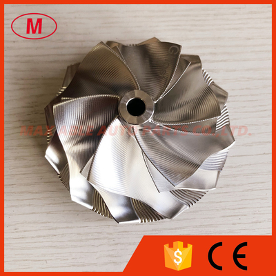 GT42 76.25/102.50mm 6+6 blades point milling high performance turbo milling/aluminum 2618/billet compressor wheel