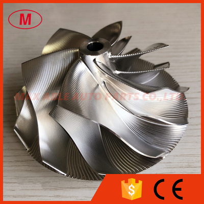 GT42 76.25/102.50mm 6+6 blades point milling high performance turbo milling/aluminum 2618/billet compressor wheel