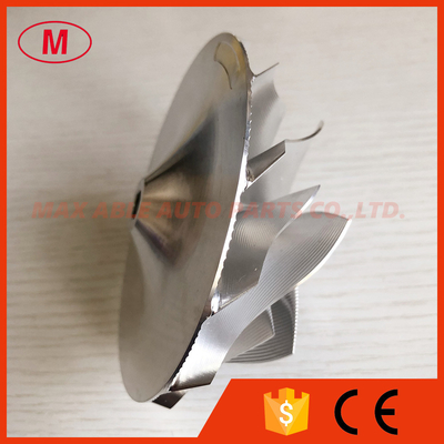 GT42 76.25/102.50mm 6+6 blades point milling high performance turbo milling/aluminum 2618/billet compressor wheel